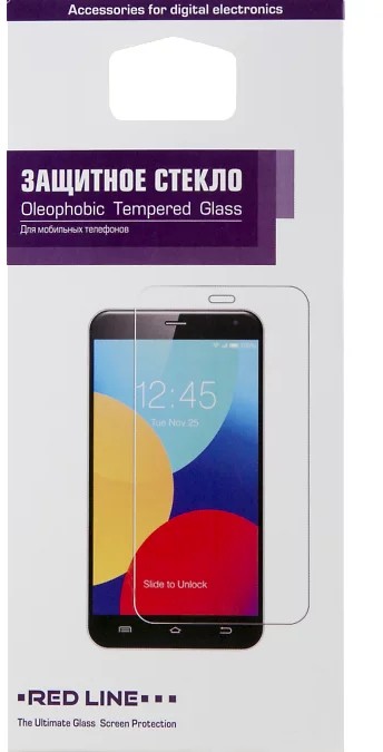 Защитное стекло RED LINE "Full Screen" для Redmi 6/6A (черная рамка)